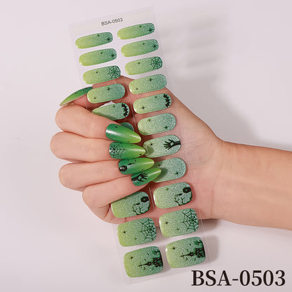Künstlerische florale Nail Wraps