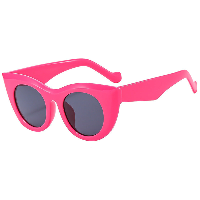 Damen Cat-Eye Sonnenbrille mit transparentem Rahmen und polarisierten Gläsern Brehn