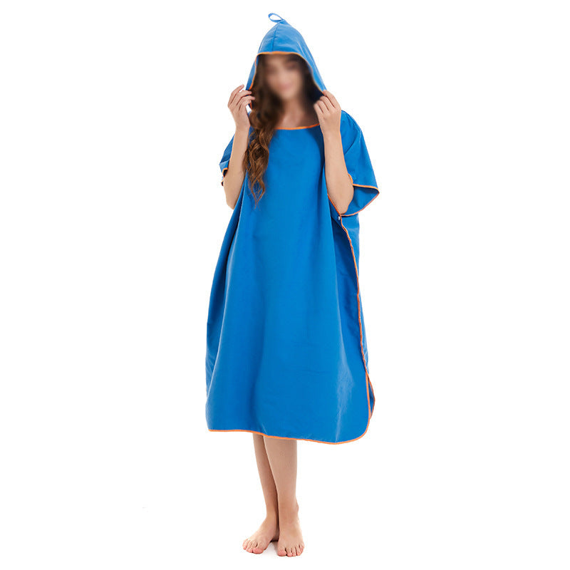 Damen Kapuzen-Poncho aus weichem Mikrofaserstoff Brehn