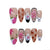Künstlerisches Floral Press-On Nagelset Brehn 1787296026
