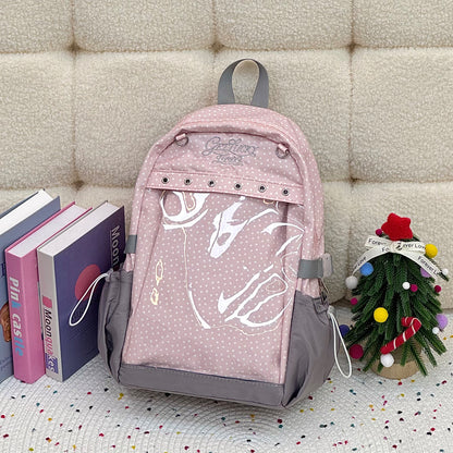 Stylische Punktmuster Charaktertasche Brehn