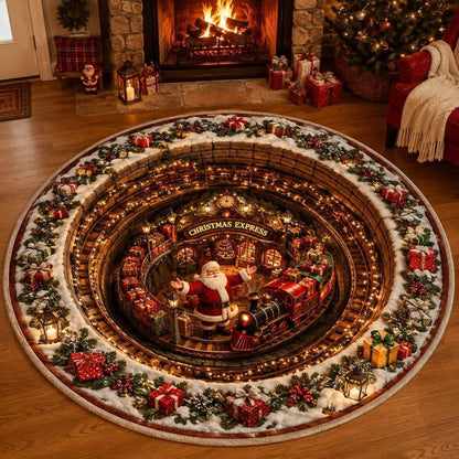 Weihnachts-Themen-Plüsch-Teppich