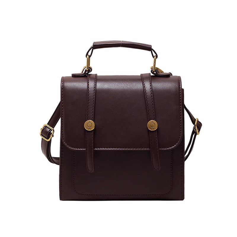 Texturierte vegane Lederhandtasche Brehn