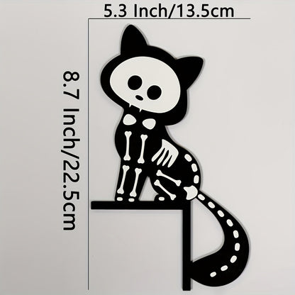 Filigranes Halloween-Regalhänger-Set mit Motiv-Silhouetten für Wand- und Regalvorsprünge