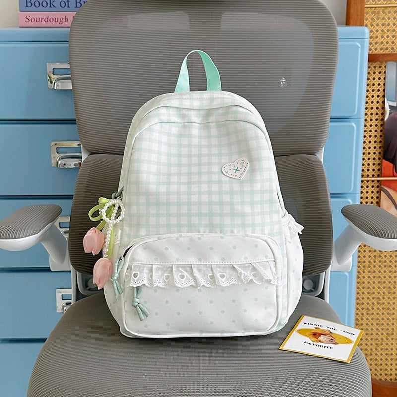 Trendiger Karomuster Rucksack