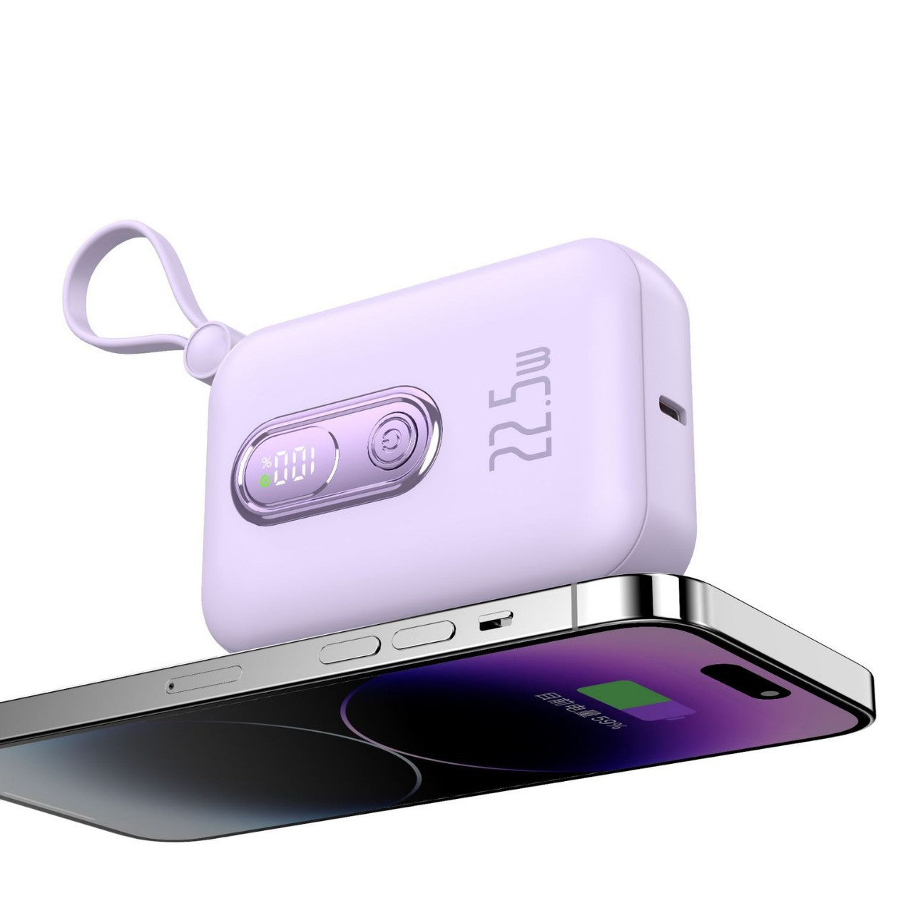 Tragbare Powerbank mit Integriertem Usb-C Anschluss und Digitaler Ladestandsanzeige Brehn