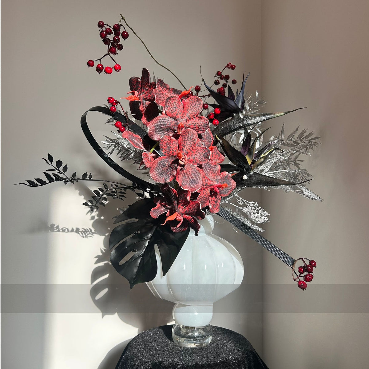 Künstlerische Blumenausstellung