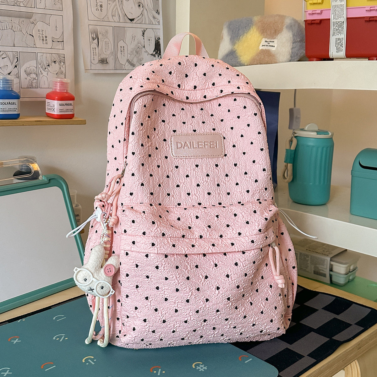Stylische strukturiertes gemustertes Rucksack Brehn