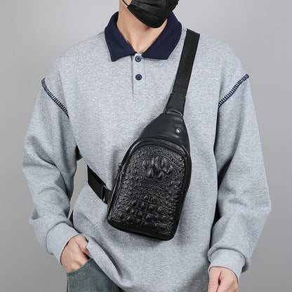 Stylische Krokodil-Textur Sling Bag