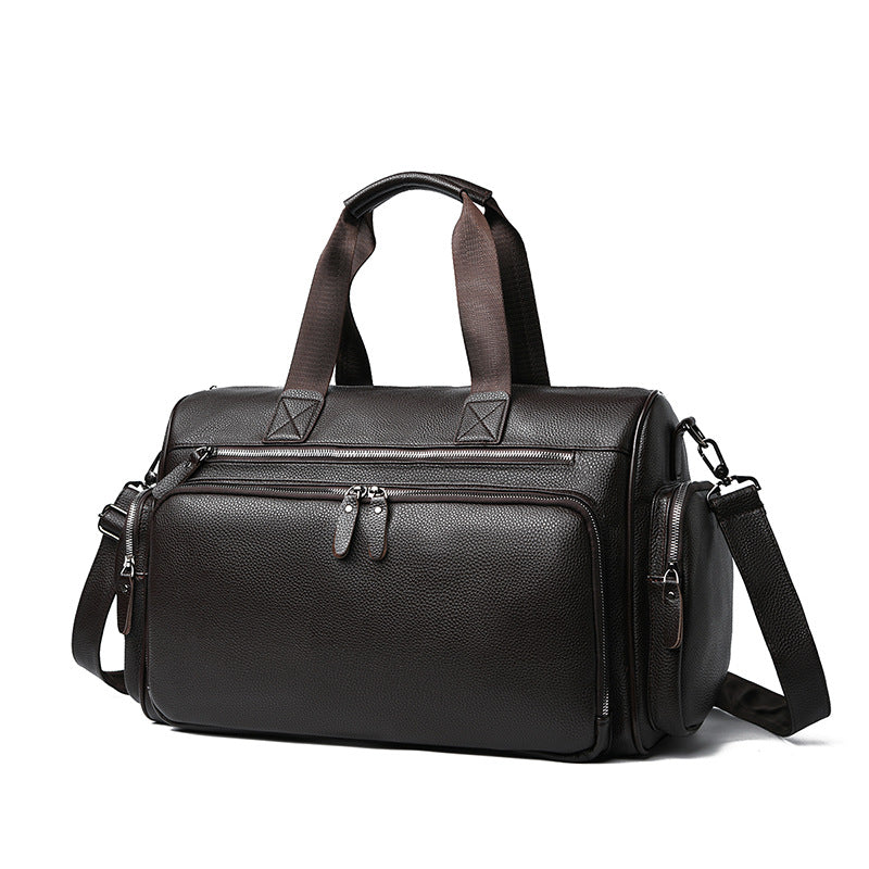 Premium Leder Wochenende Duffle Tasche Brehn