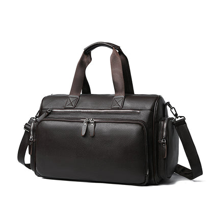 Premium Leder Wochenende Duffle Tasche Brehn