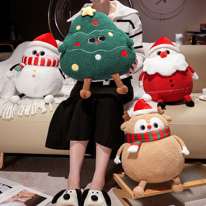 Niedliches Plüschkissen Weihnachtsbaum-Spielkissen