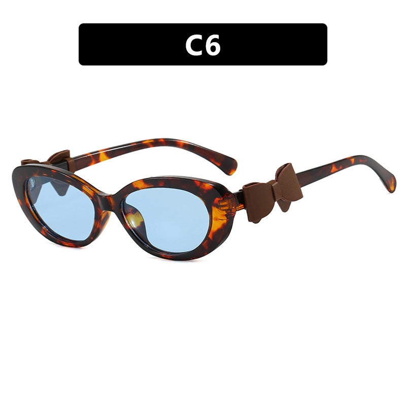 Damen modische Sonnenbrille mit verspieltem Schleifen-Design Brehn