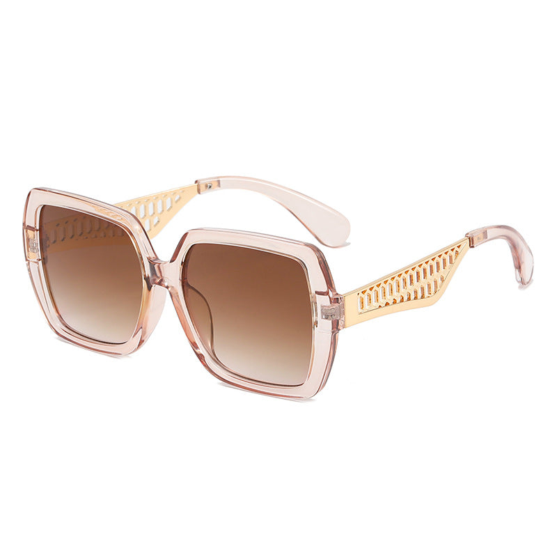 Damen Luxus-Sonnenbrille mit modischem Struktur-Rahmen Brehn