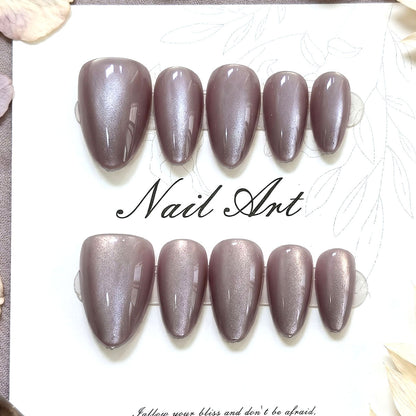 Elegante Glitzer Druck-Nagelset