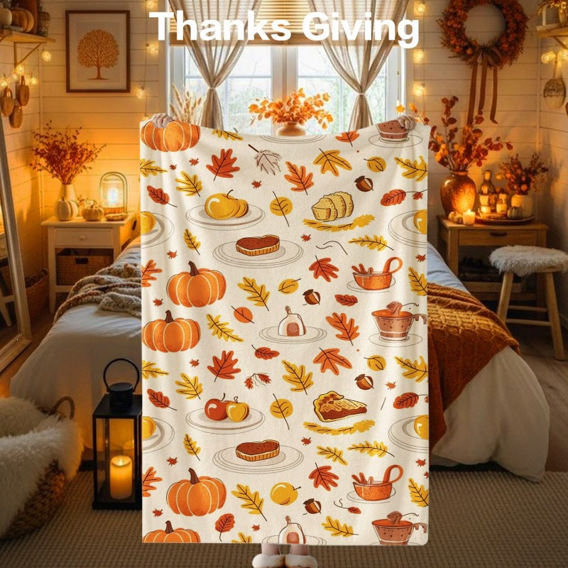 Thanksgiving-Themen Kuscheldecke