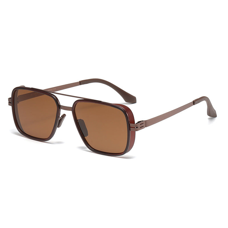 Herren Premium Sonnenbrille im modernen quadratischen Design Brehn