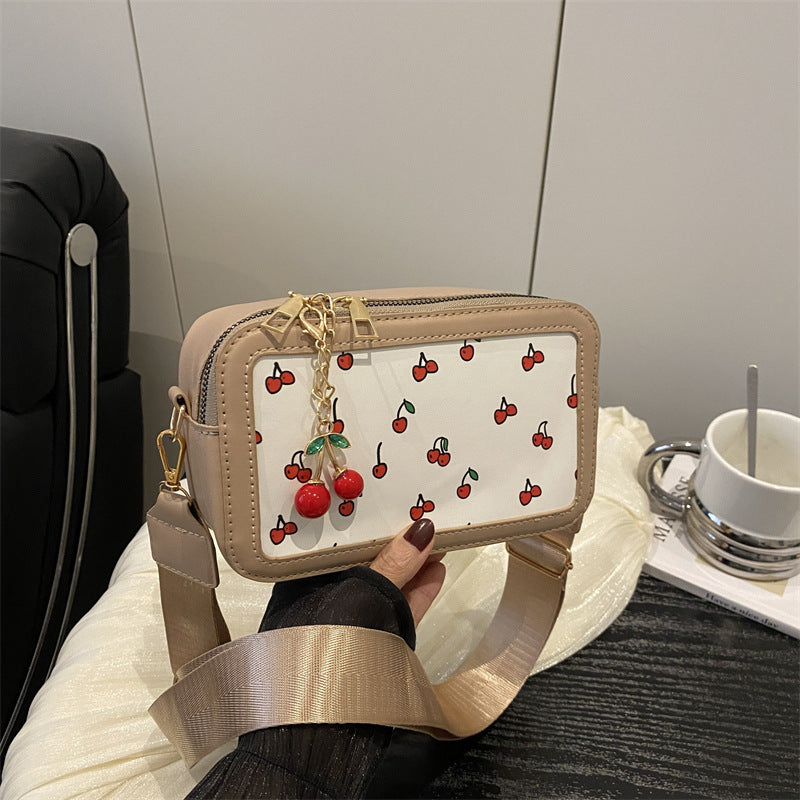 Fun Kirschenmotiv Umhängetasche Brehn