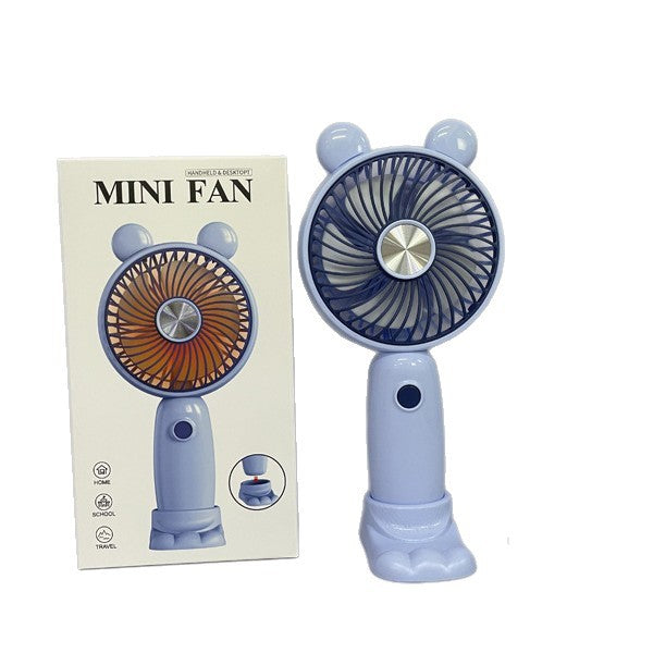 Unisex Tragbarer Handventilator mit LED-Beleuchtung und kreativem Design Brehn