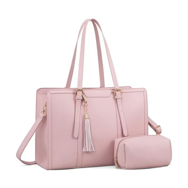 Elegante und Geräumige Handtasche mit Abnehmbarem Kosmetiktäschchen Brehn