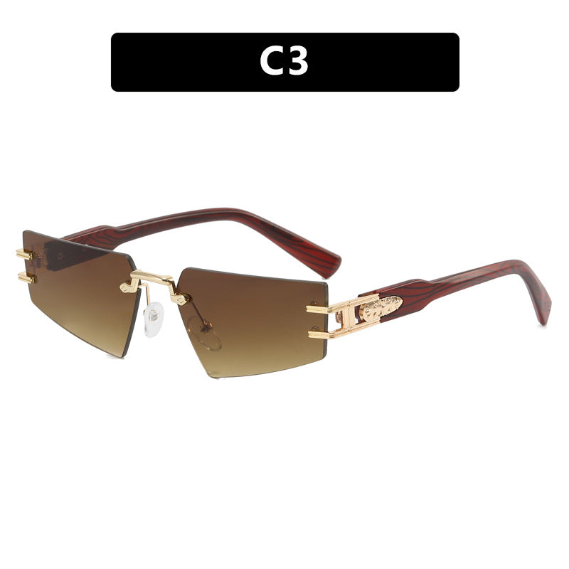 Damen modische Sonnenbrille mit eleganter quadratischer Rahmenkonstruktion und luxuriösen Details Brehn