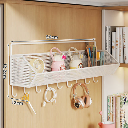 Wandmontierter Metallgitter-Organizer-Regal