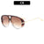 Oversized Pilotenbrille mit Verlaufsgläsern