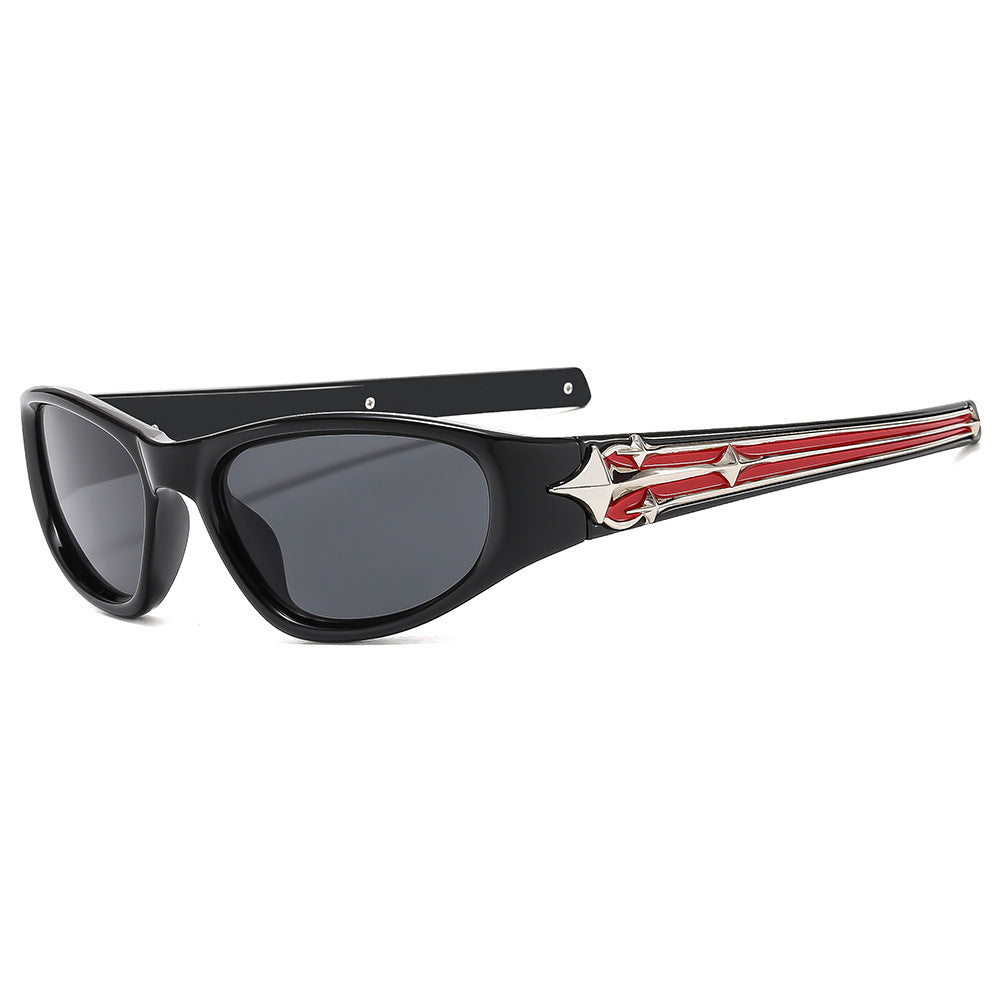 Damen stylische Sportsonnenbrille mit modischem Rahmen und UV-Schutz Brehn