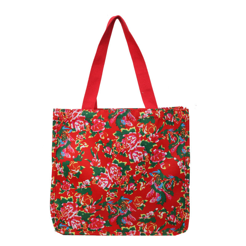 Blumenmuster Einkaufstasche