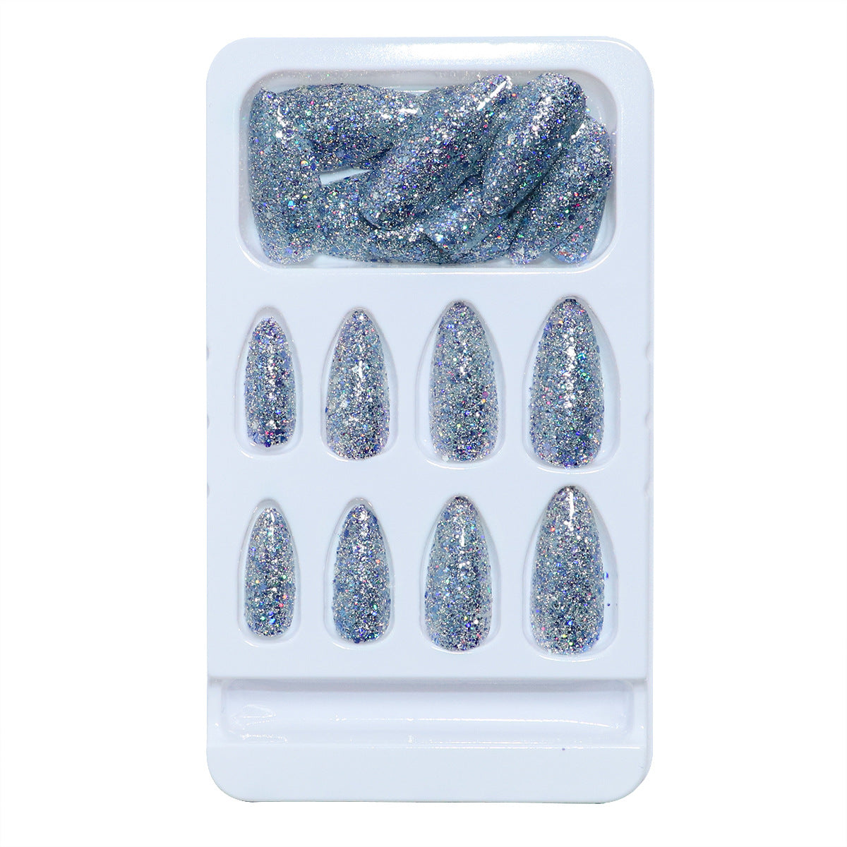 Glitzerndes Stiletto Press-On Nagel Set Brehn
