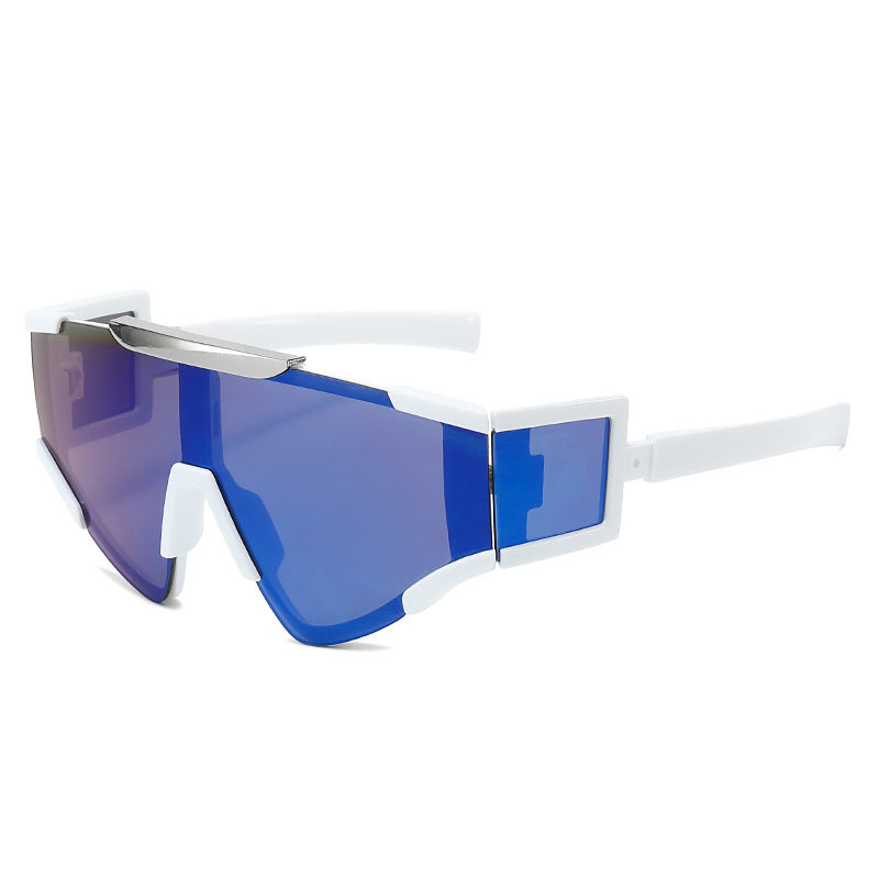 Herren Futuristische Schild Sonnenbrille Brehn