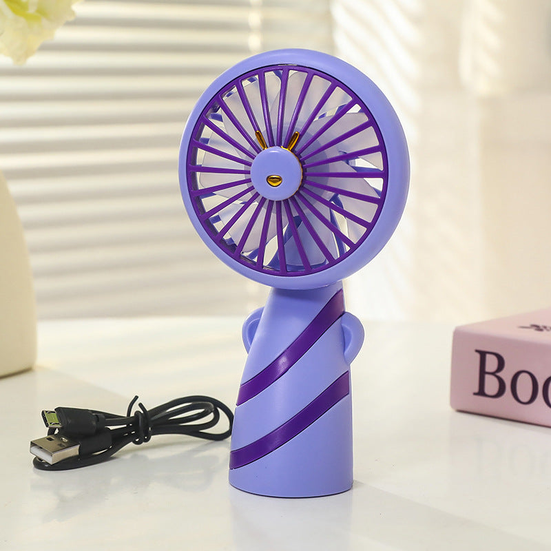 Frauen Tragbarer Mini Handventilator mit USB-Ladefunktion und ergonomischem Design Brehn