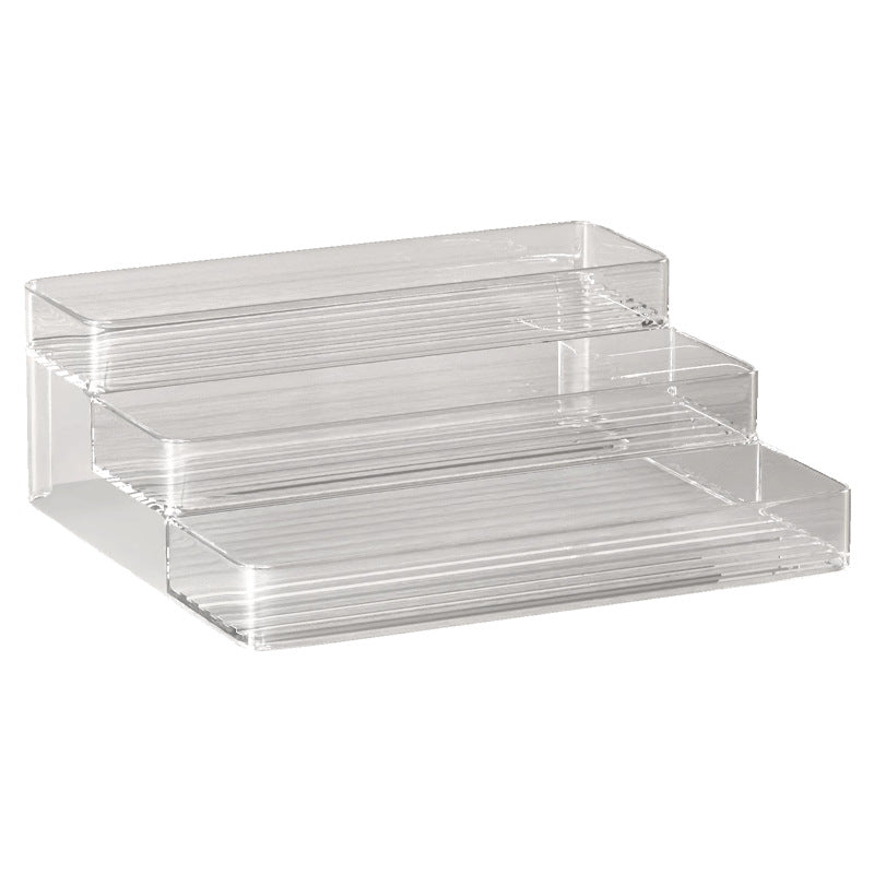 Acryl Drei-Ebenen Display Organizer für Kosmetik und Thekenaufbewahrung