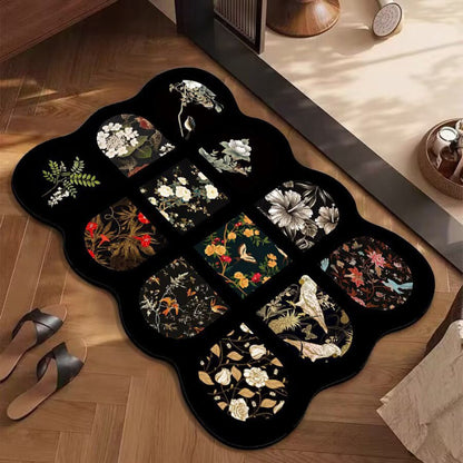 Künstlerisch florales Muster Teppich Brehn