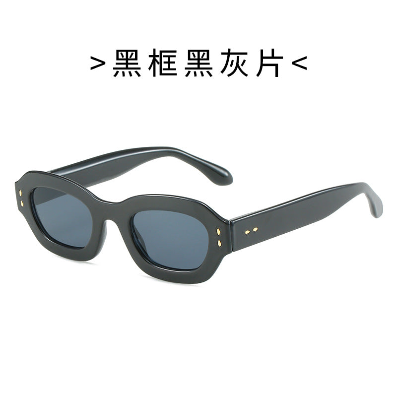 Damen Modische Sonnenbrille im Retro-Stil mit weitem Rahmen Brehn