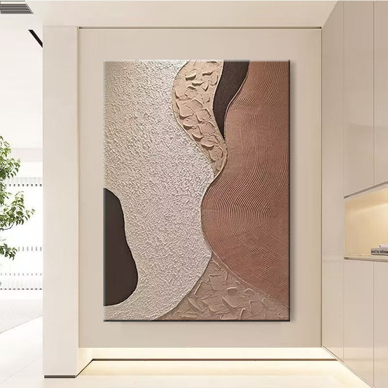 Minimalistische Texturierte Abstrakte Wandkunst