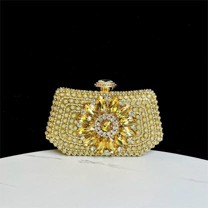 Glänzende Strass Dekorative Clutch
