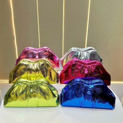 Metallic Geschopfte Clutch