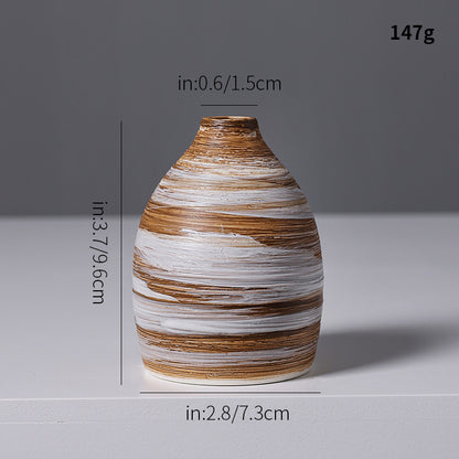 Künstlerische Spiraldesign Keramikvase Brehn