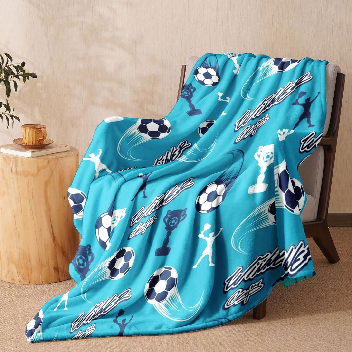 Sport-Themen Fleece-Wurfdecke