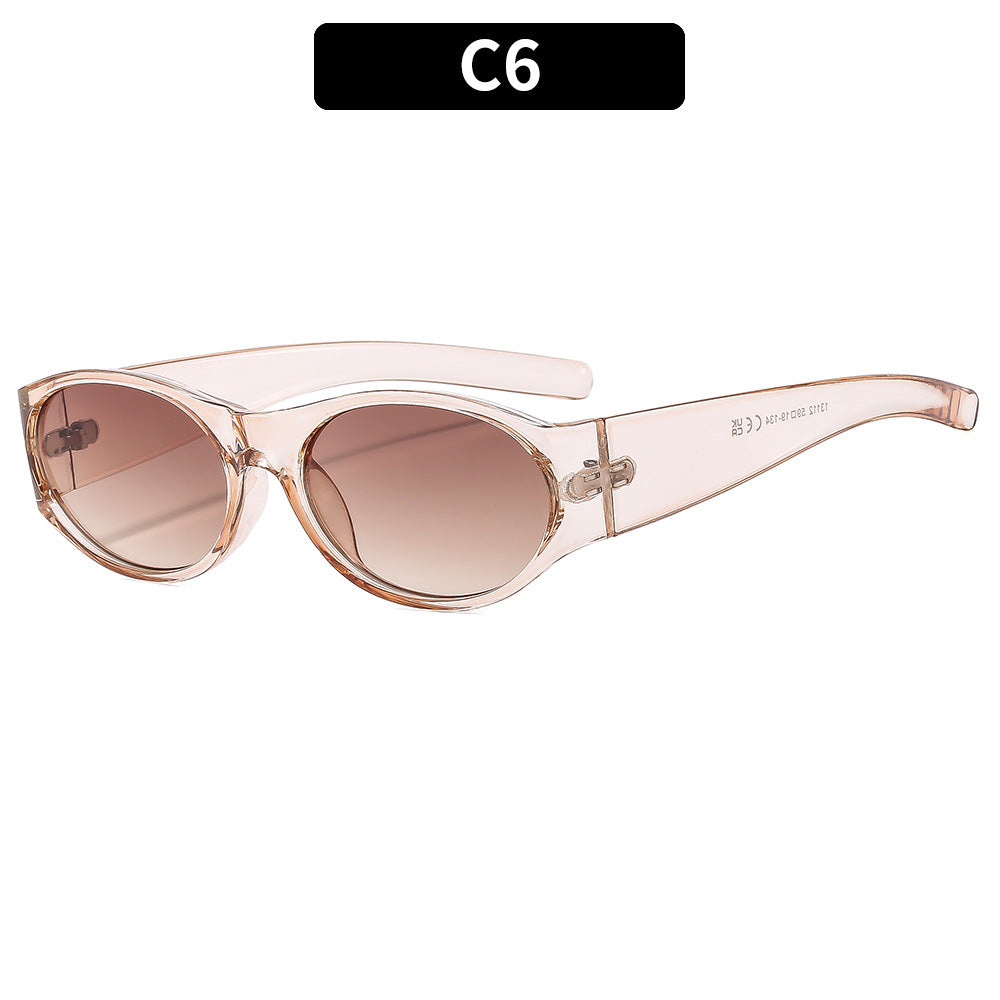 Vintage-inspirierte elegante ovale Sonnenbrille