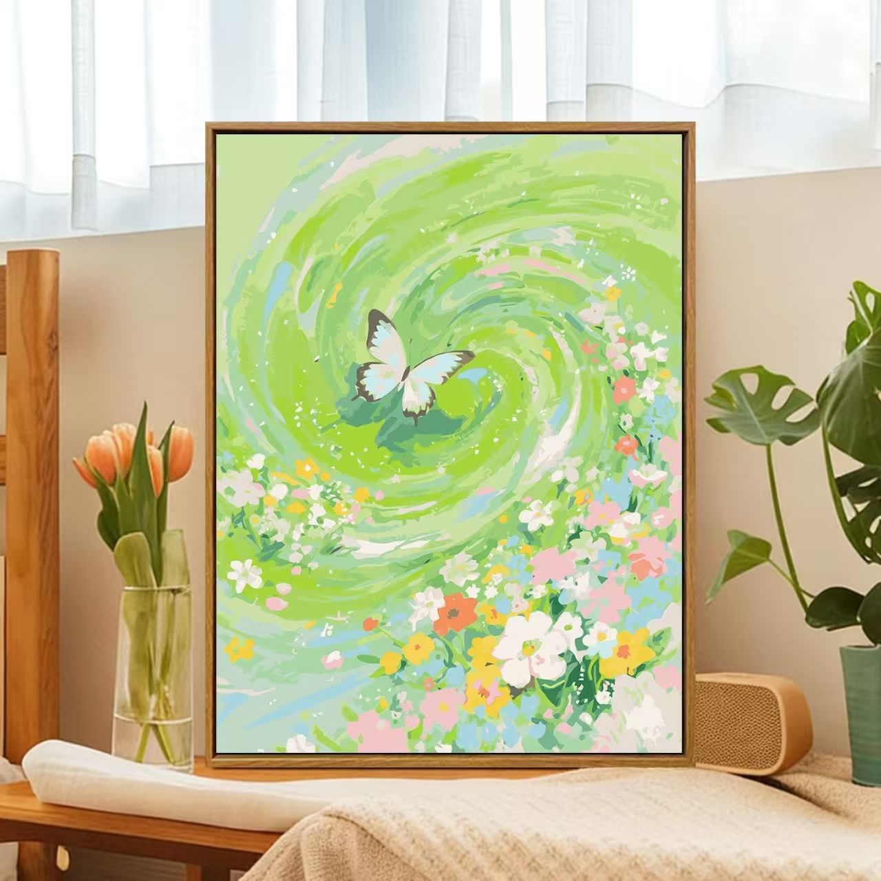 Floral Whirlwind Leinwandkunst Brehn