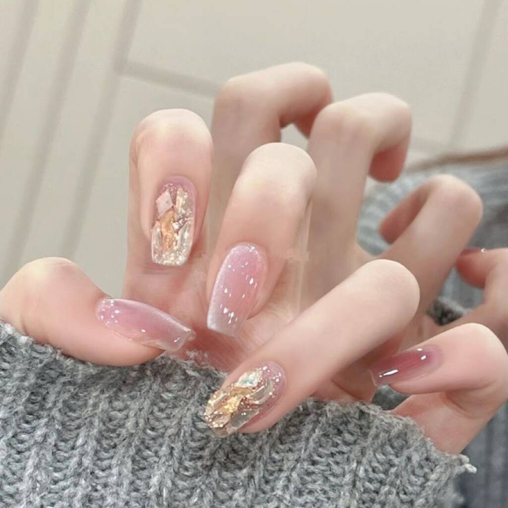 Premium Glitzernde Press-On Nagelerweiterungen Brehn