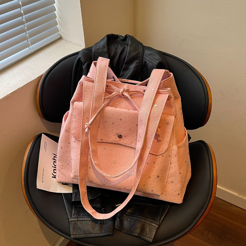 Vielseitige Freizeit-Tote-Tasche mit Sternenmotiv