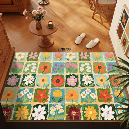 Blumenmuster Dekorative Fußmatte Brehn