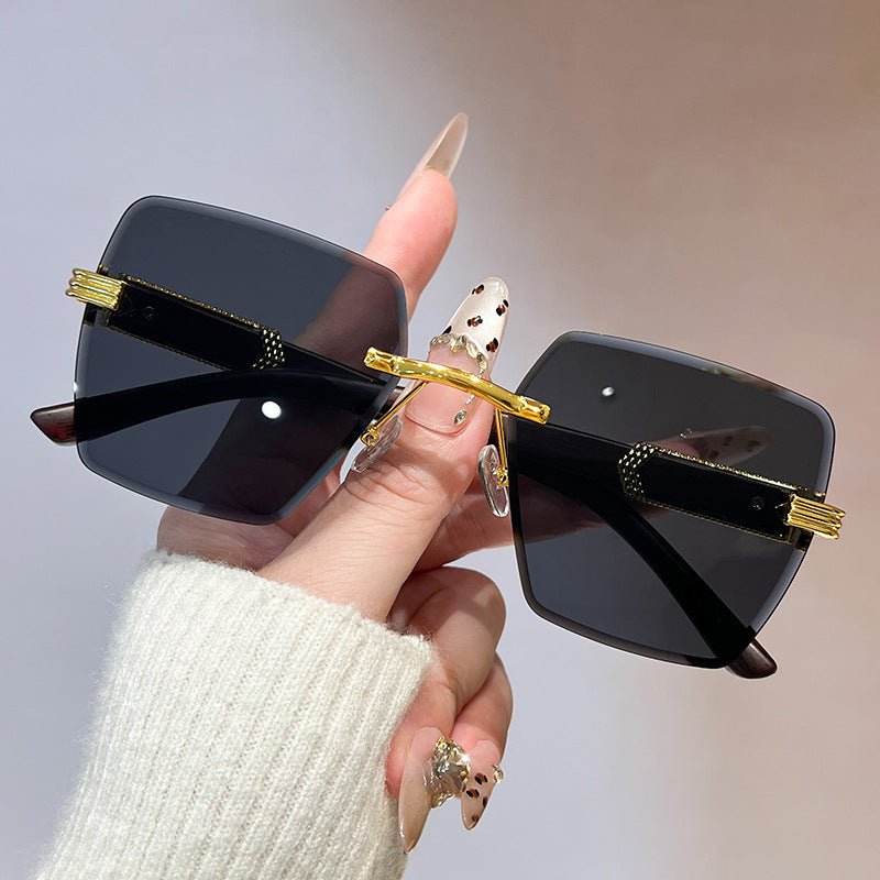 Damen stilvolle oversized quadratische Sonnenbrille Brehn