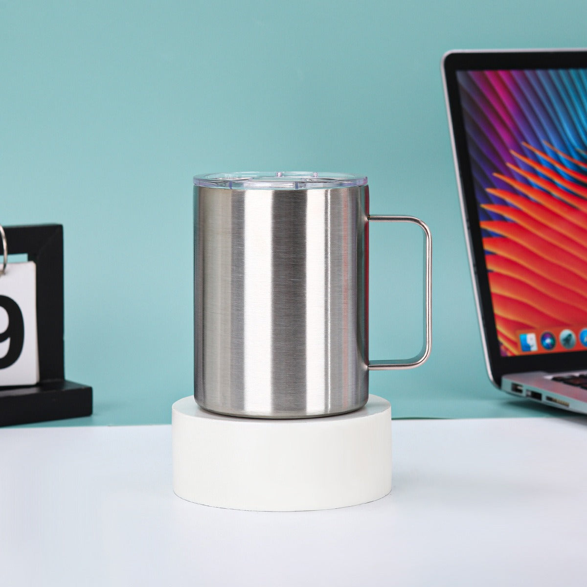 Damen isolierter Kaffee-Genussbecher mit ergonomischem Griff Brehn