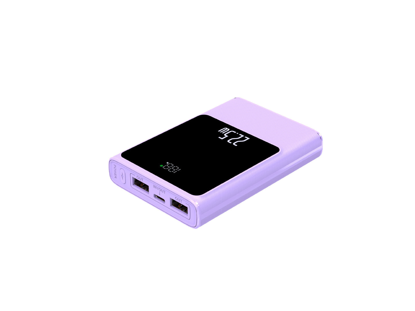 Tragbare Powerbank mit Smart Lcd-Anzeige und Dual-Usb-Anschlüssen Brehn