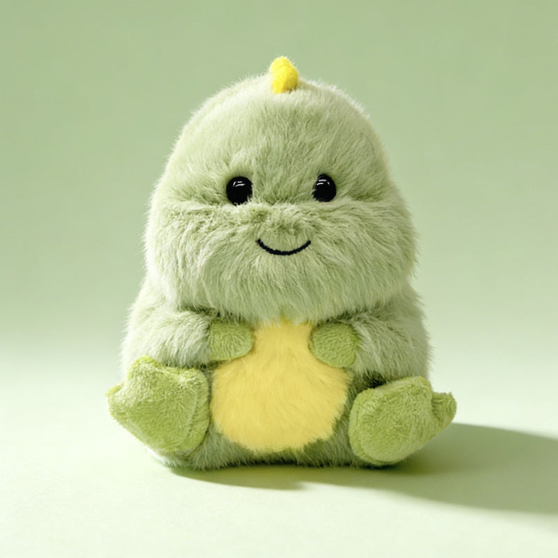 Plüsch Sitzender Dino Kuscheltier mit Ultra-Weichem Kunstpelz und Besticktem Gesicht Brehn
