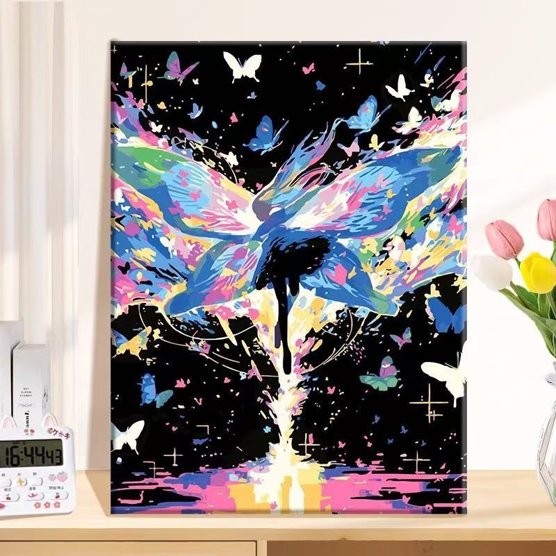 Abstrakte Schmetterling Leinwand Wandkunst Brehn